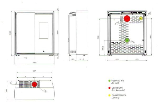 Stufa combinata legna-pellet REVERSE - Jolly Mec - immagine 9