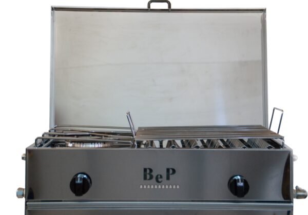 2-Burner Gas Barbecue with Table 71 cm - B. e P. - Image 3