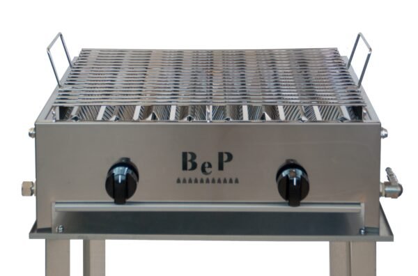 2-Burner Gas Barbecue with Table 71 cm - B. e P. - Image 2