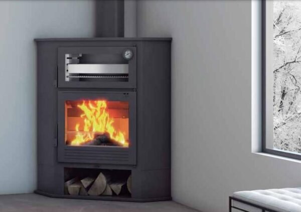 Stufa angolare con forno CH-8 R 11,7 kW - FM Calefacción