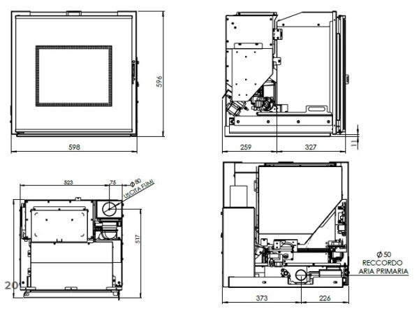 Pellet Insert DRACO 8 kW - L'artistico - Image 3