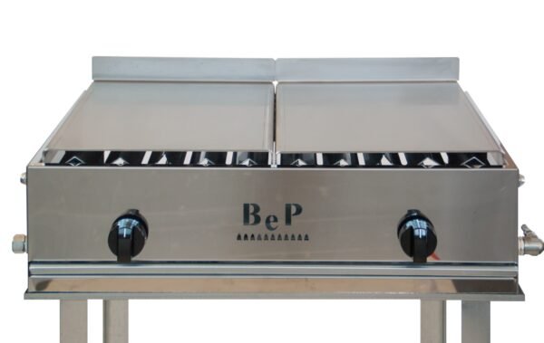 2-Burner Gas Barbecue with Table 71 cm - B. e P. - Image 7