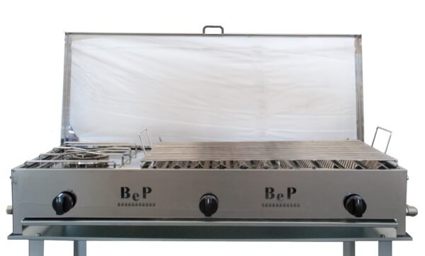 3-Burner Gas Barbecue with Table 107 cm - B. e P. - Image 2