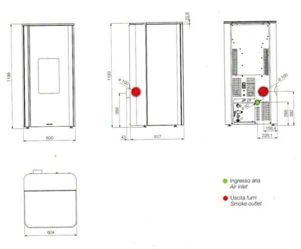 Stufa a pellet idro + aria Duka Versione Comfort - Jolly Mec - immagine 3