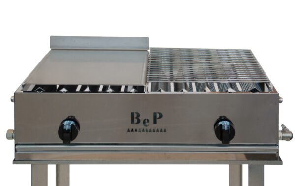 2-Burner Gas Barbecue with Table 71 cm - B. e P. - Image 8