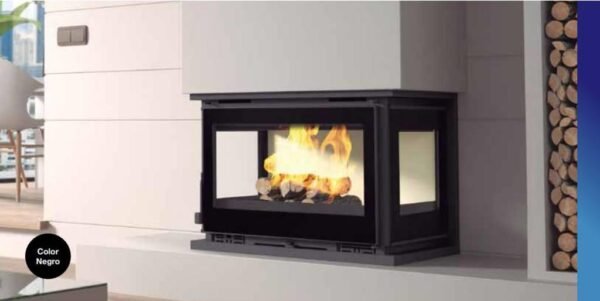 Three-Sided Wood-burning Insert IT-173 K 12.5 kW - FM Calefacción - Image 2