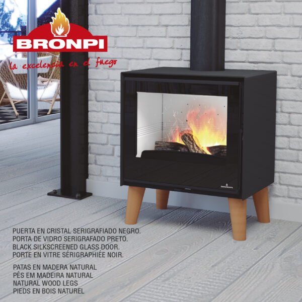 Wood Stove ARUS 12.5 kW - Bronpi - Image 3