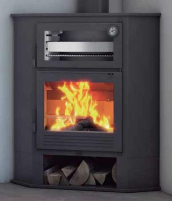 Stufa angolare con forno CH-8 R 11,7 kW - FM Calefacción - immagine 2