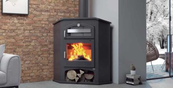 Corner Stove with Oven M-106 R 11.5 kW - FM Calefacción