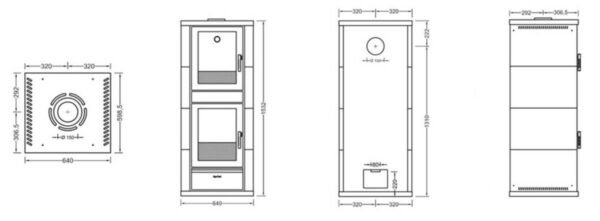 Wood Stove FUTURA with Oven - Ugo Cadel - Image 9