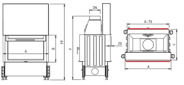 Monoblocco a legna bifacciale CHOPOK O VD conv. naturale - Kobok - immagine 2