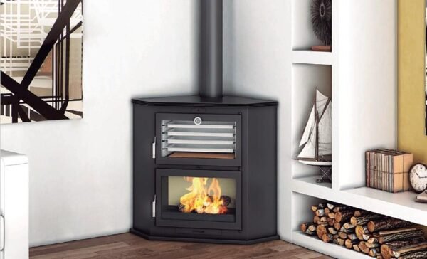 Corner Stove with Oven HL-200-R 11.5 kW - FM Calefacción