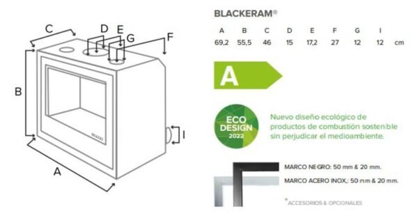 Insert à bois ventilé LLAMA CRISTAL - Bellido – Image 2