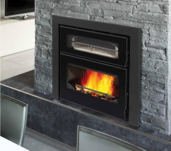 Wood-burning Insert with Oven EVEREST VISION 14 kW - Bronpi - Image 2