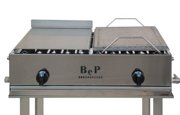 2-Burner Gas Barbecue with Table 71 cm - B. e P. - Image 6