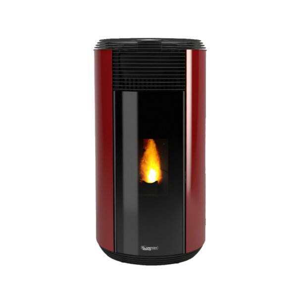 Stufa a pellet senza elettricità Jessica Natural rosso